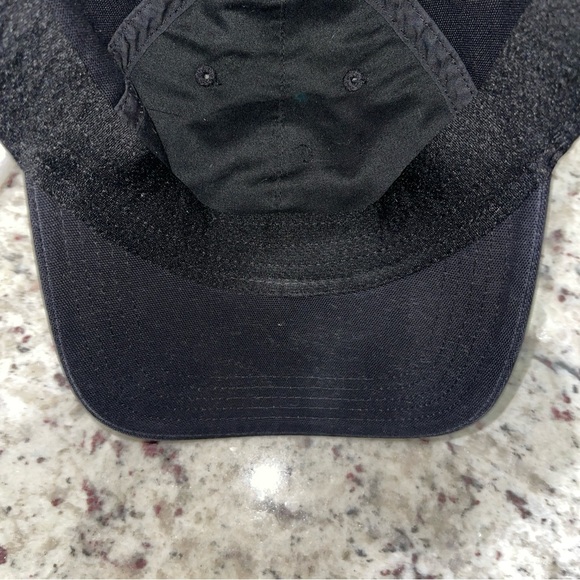 Cathartt Odessa Cotton Canvas Strapback Adjustable Black Hat Brown Leather Logo - Picture 6 of 6